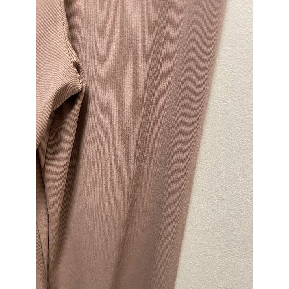 Lovers + Friends Womens Pants Large Brown Ribbed Wide Leg Relaxed Loungewear - Picture 4 of 10